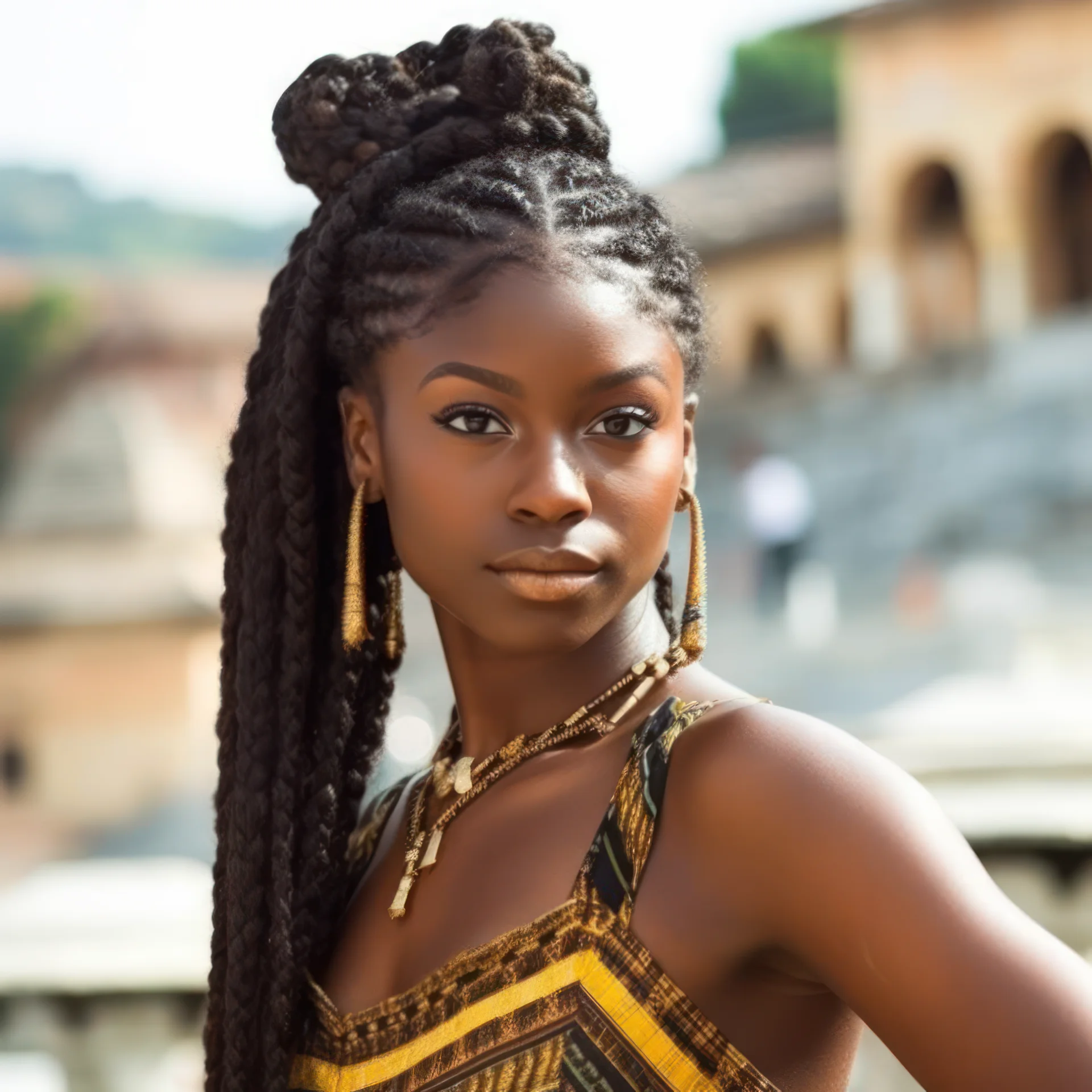Natural Braided Hairstyles For Black Women -5