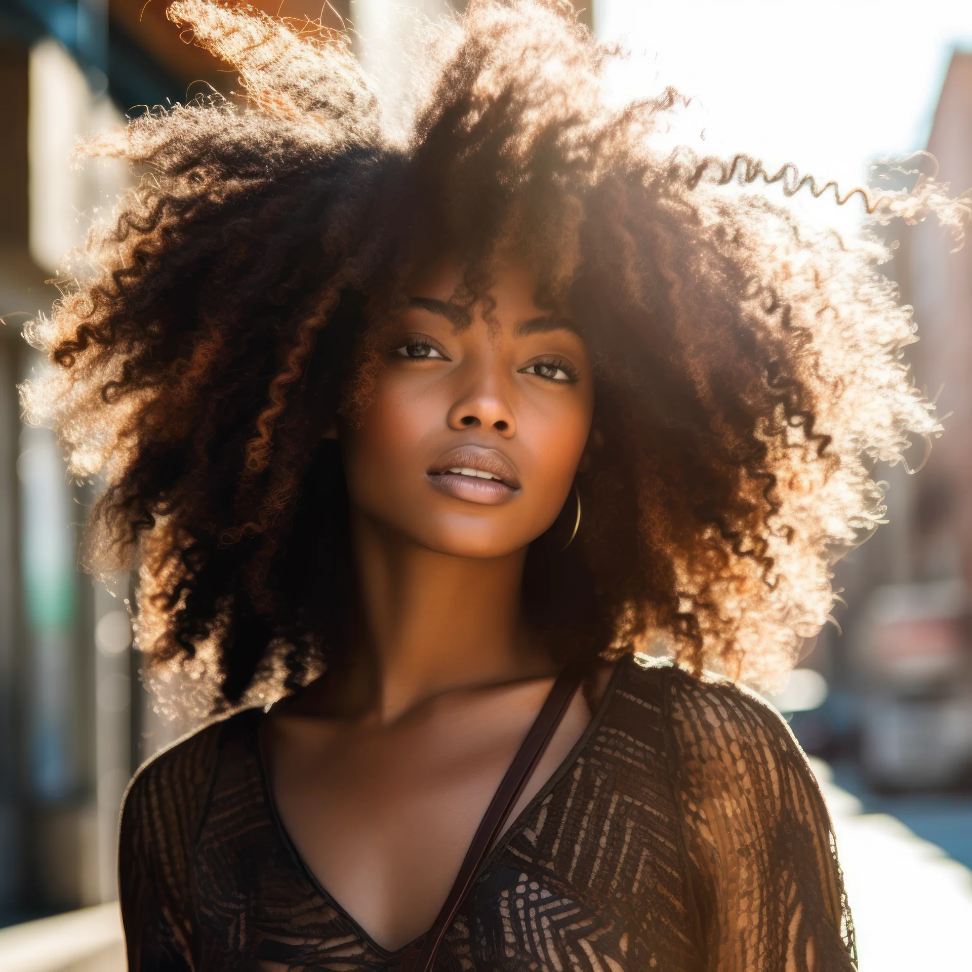 Twisted Out ‘Fro Hairstyles For Black Women -3
