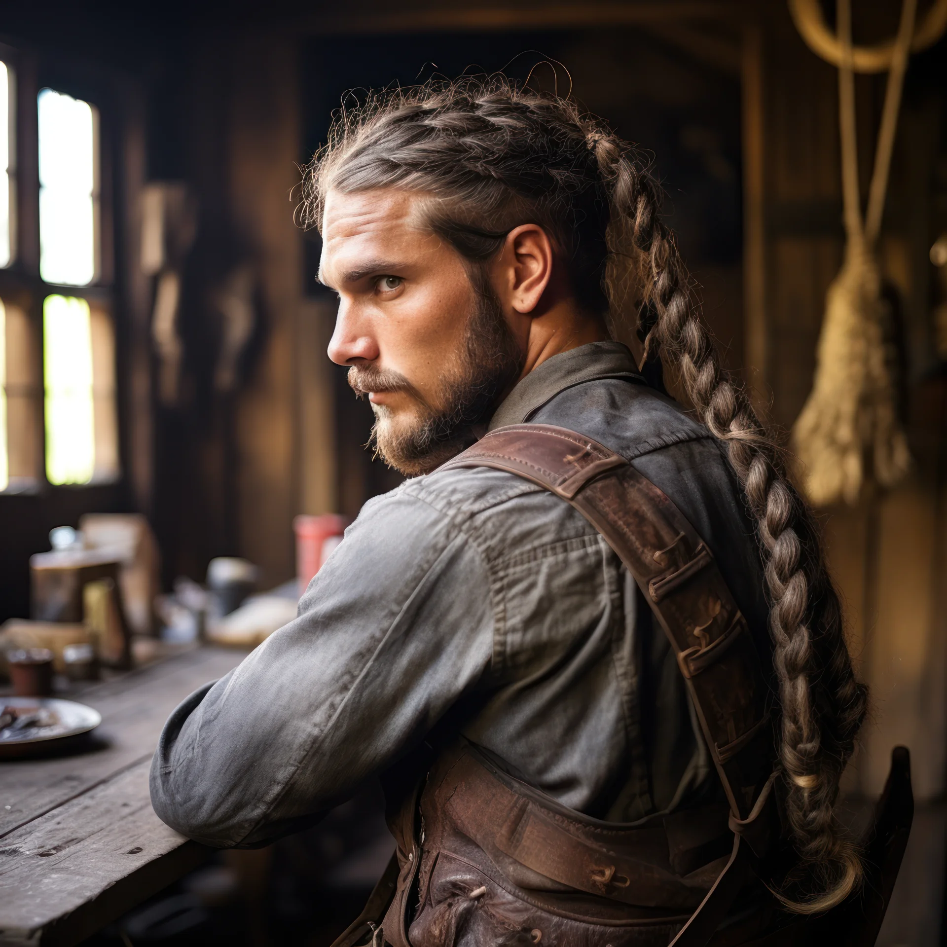Viking Braid Hairstyles For Men -3