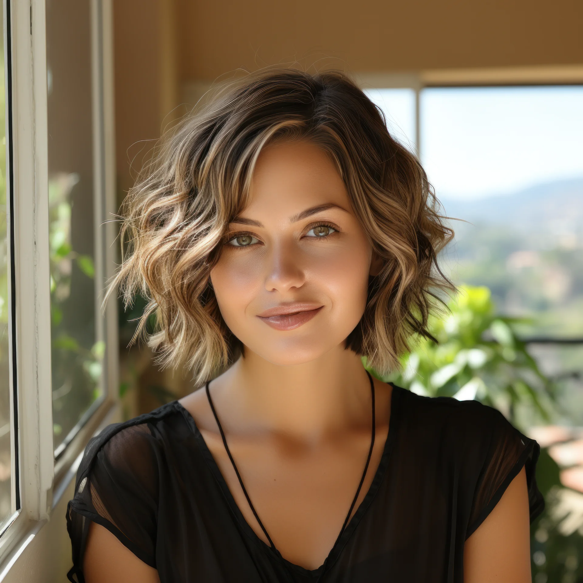 Short Brown Layered Bob Hairstyles For Women -2